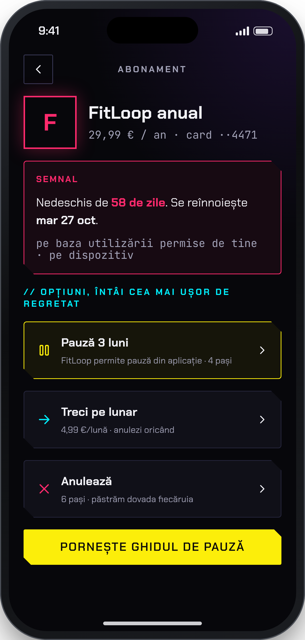 TALLY OFF, ecran: Decide, întâi varianta cea mai ușoară