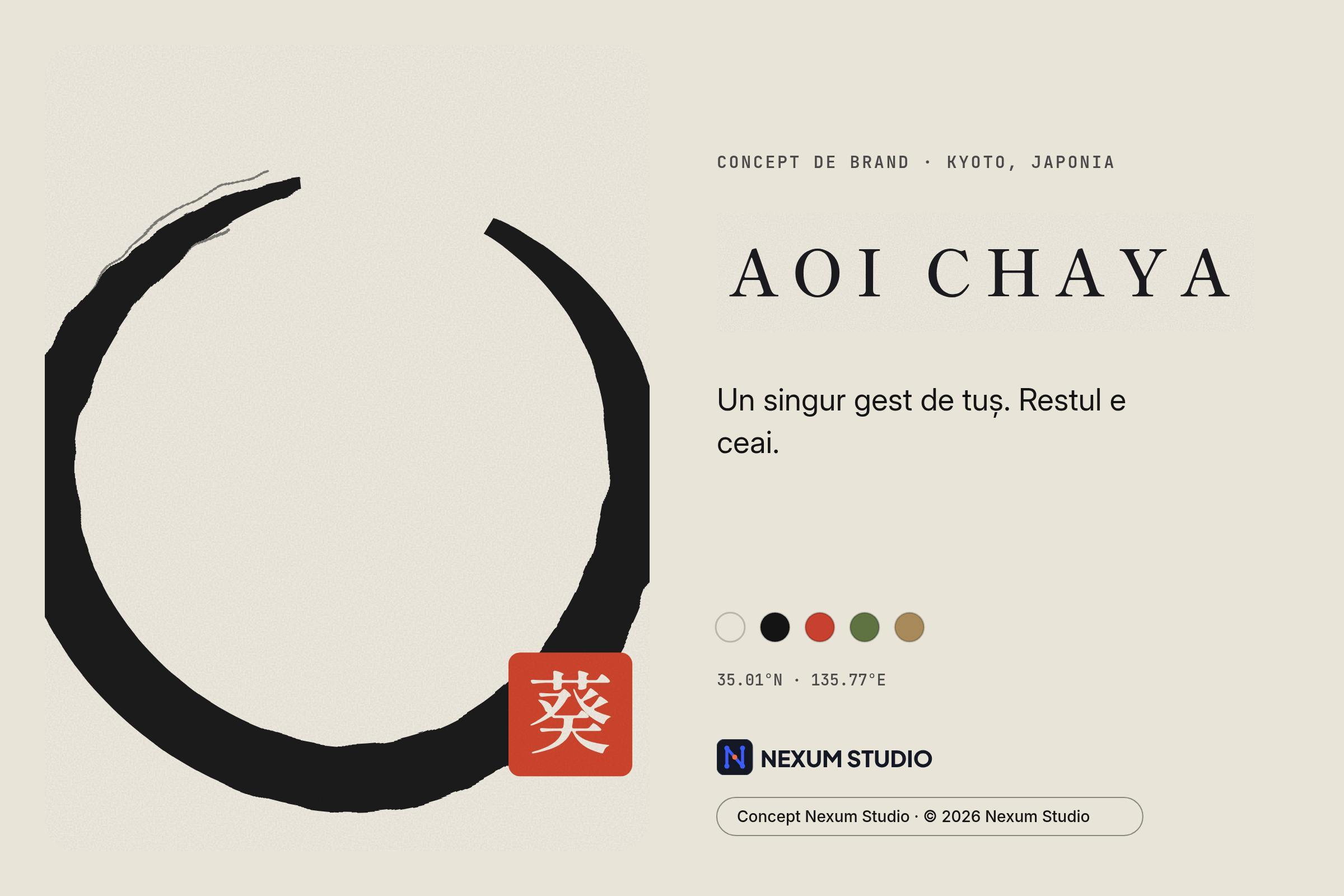 AOI CHAYA: card de brand