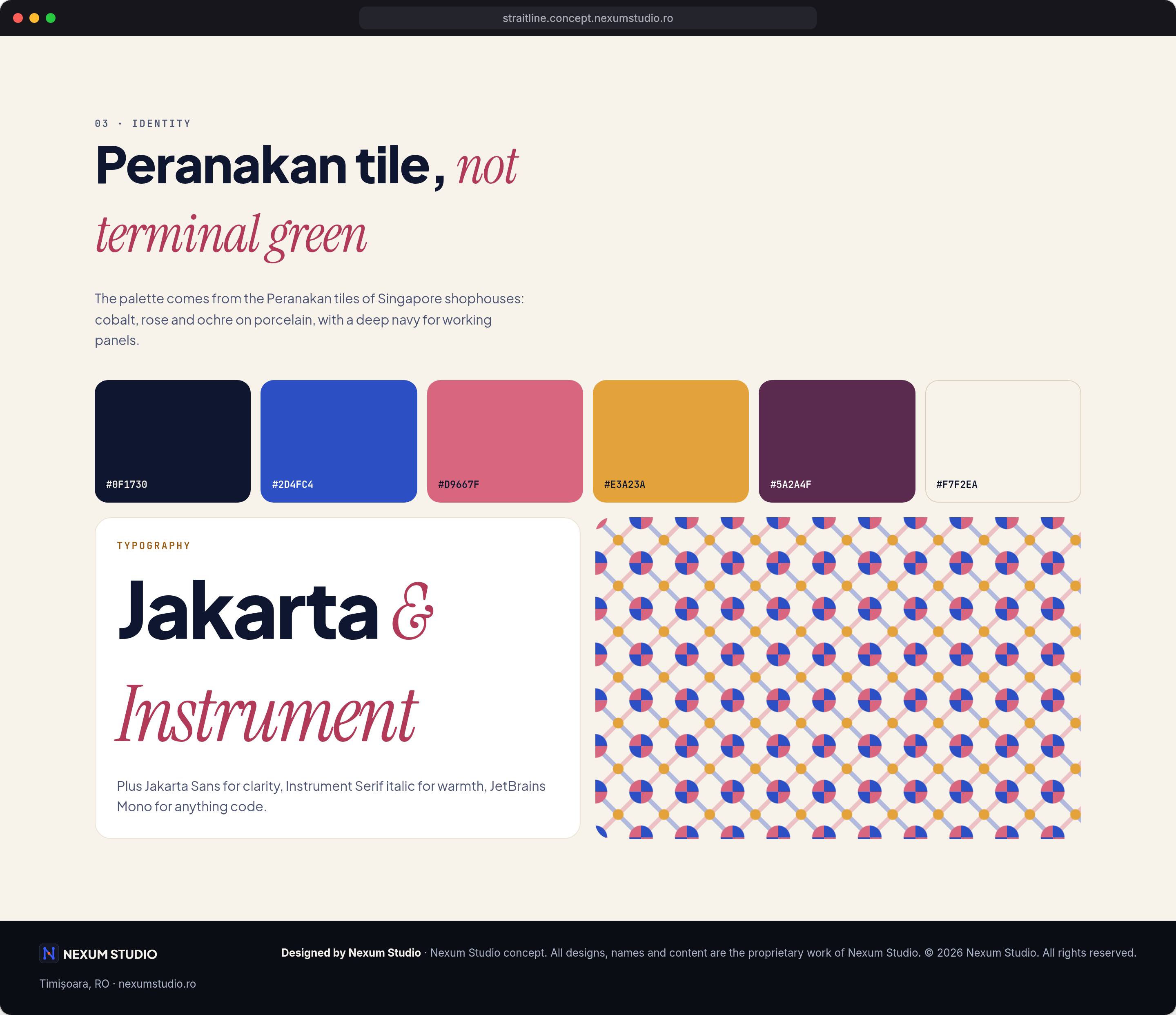 STRAITLINE: Identity, desktop