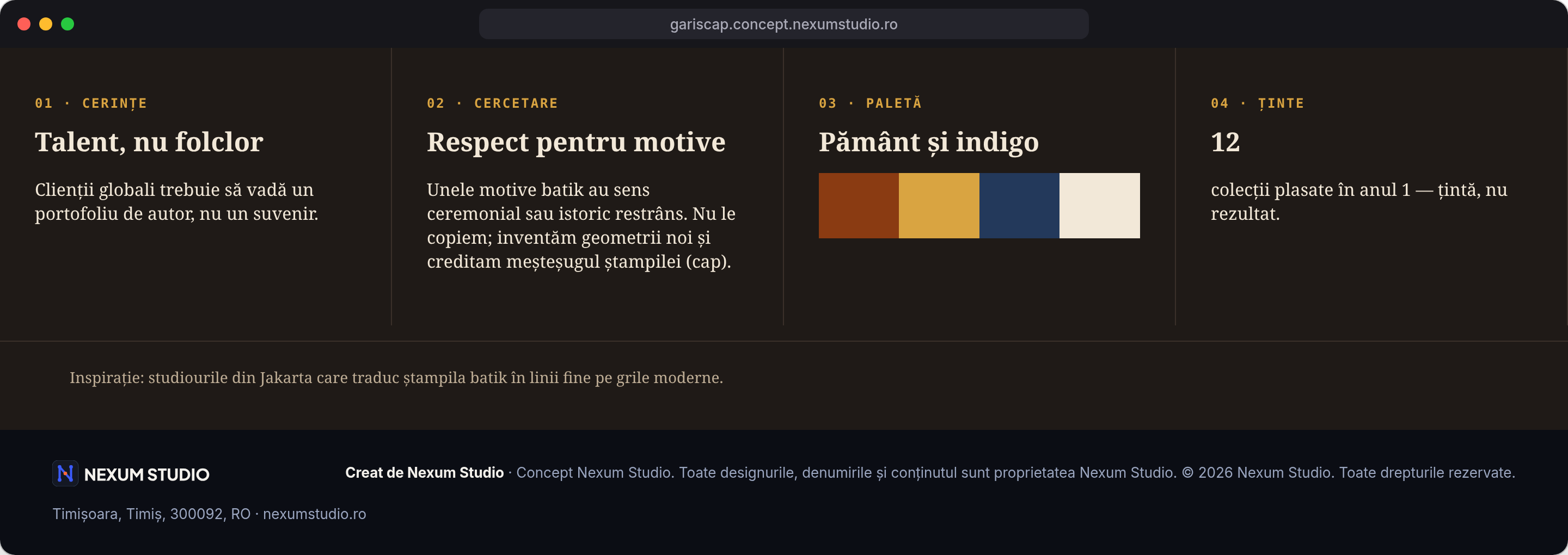 GARIS CAP: Cerințe, cercetare, ținte, desktop
