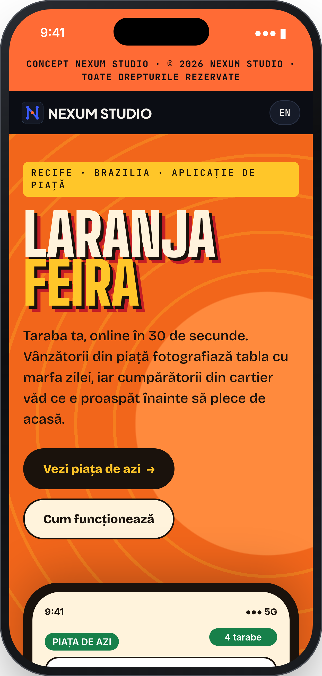LARANJA FEIRA: Prima secțiune, telefon