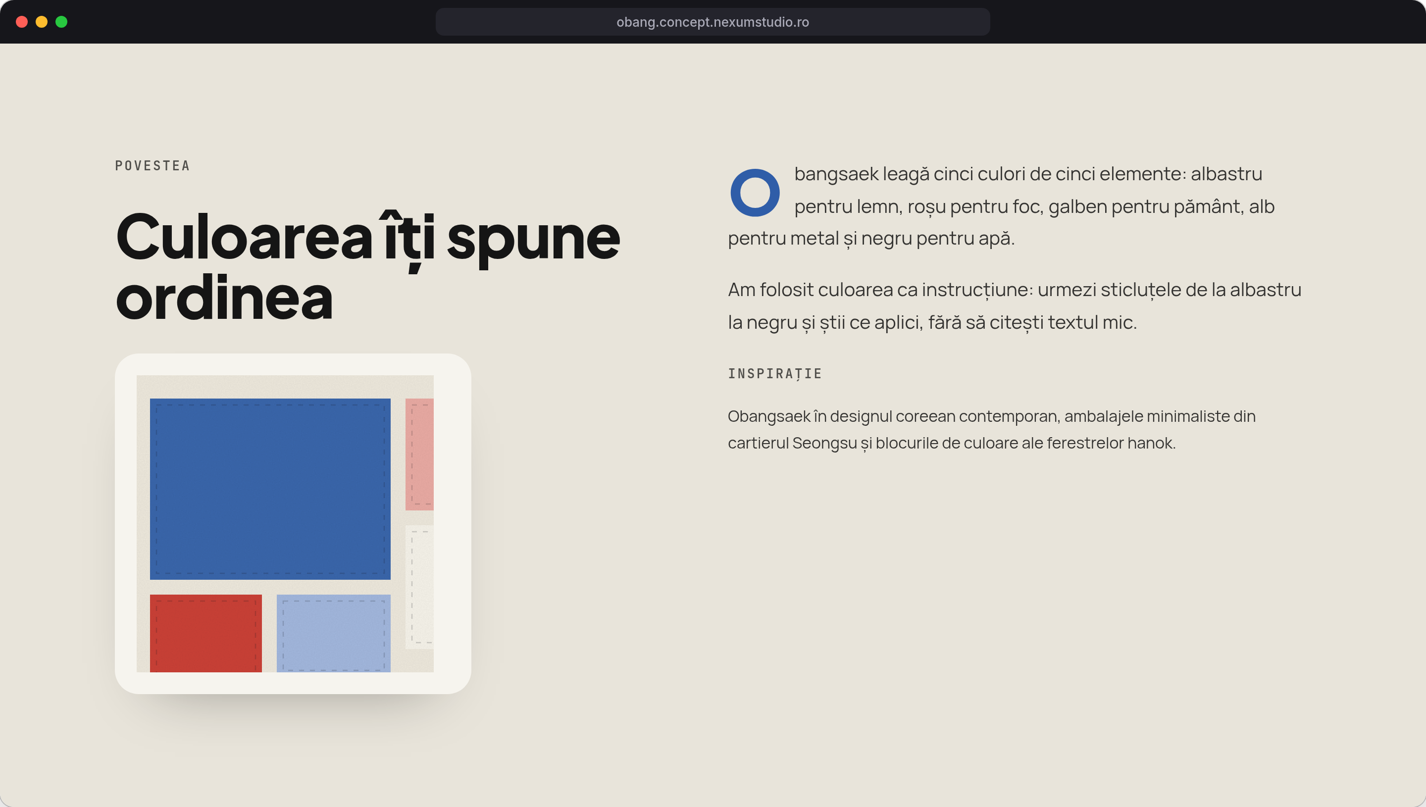 OBANG: Povestea, desktop