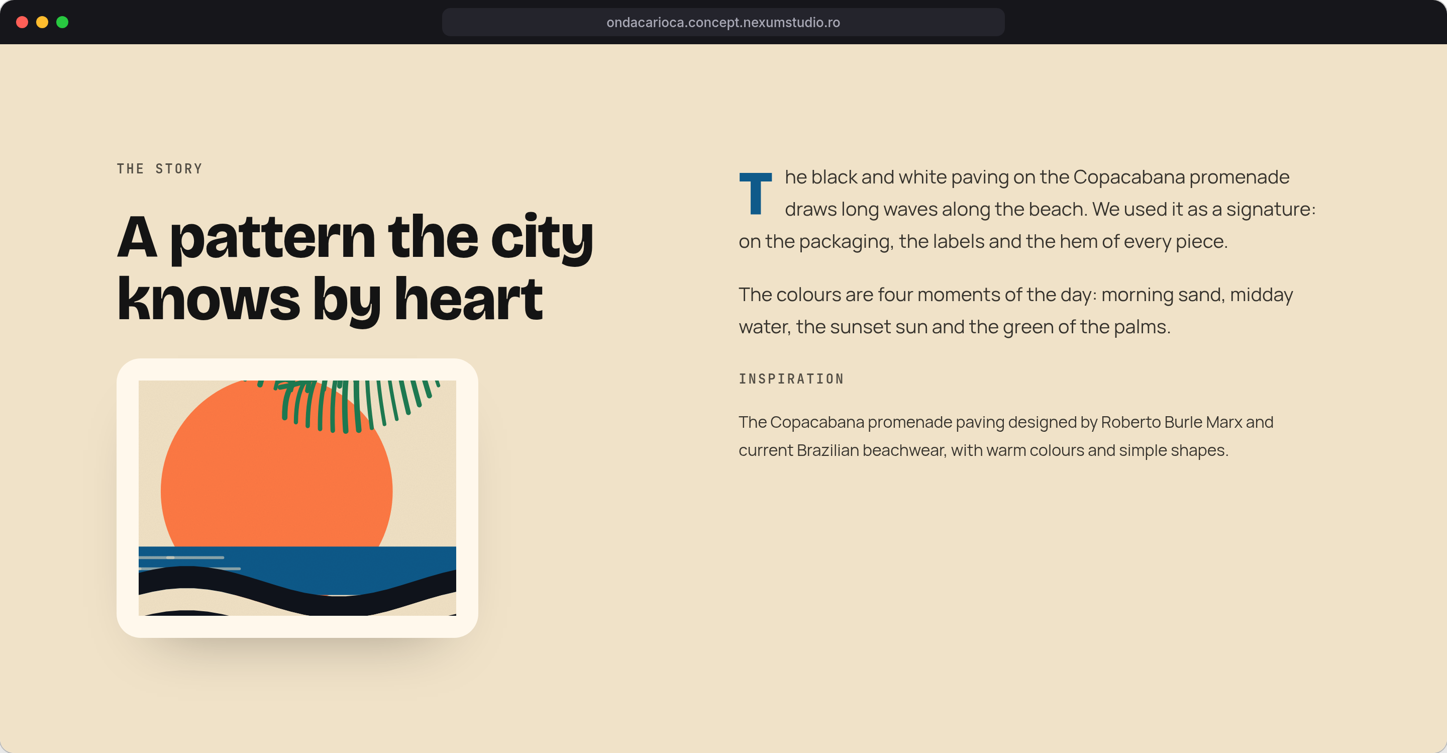 ONDA CARIOCA: The story, desktop