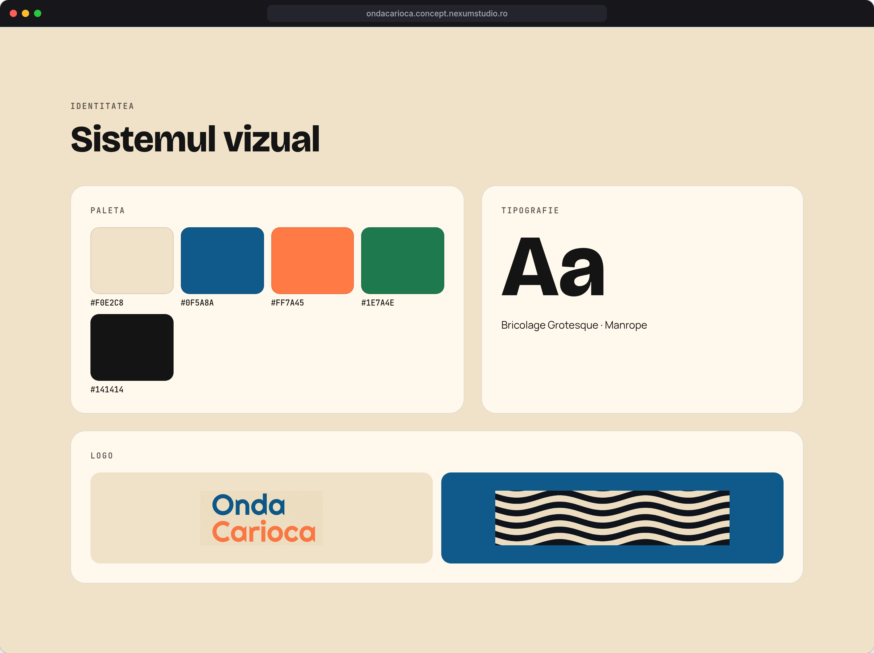 ONDA CARIOCA: Identitatea, desktop