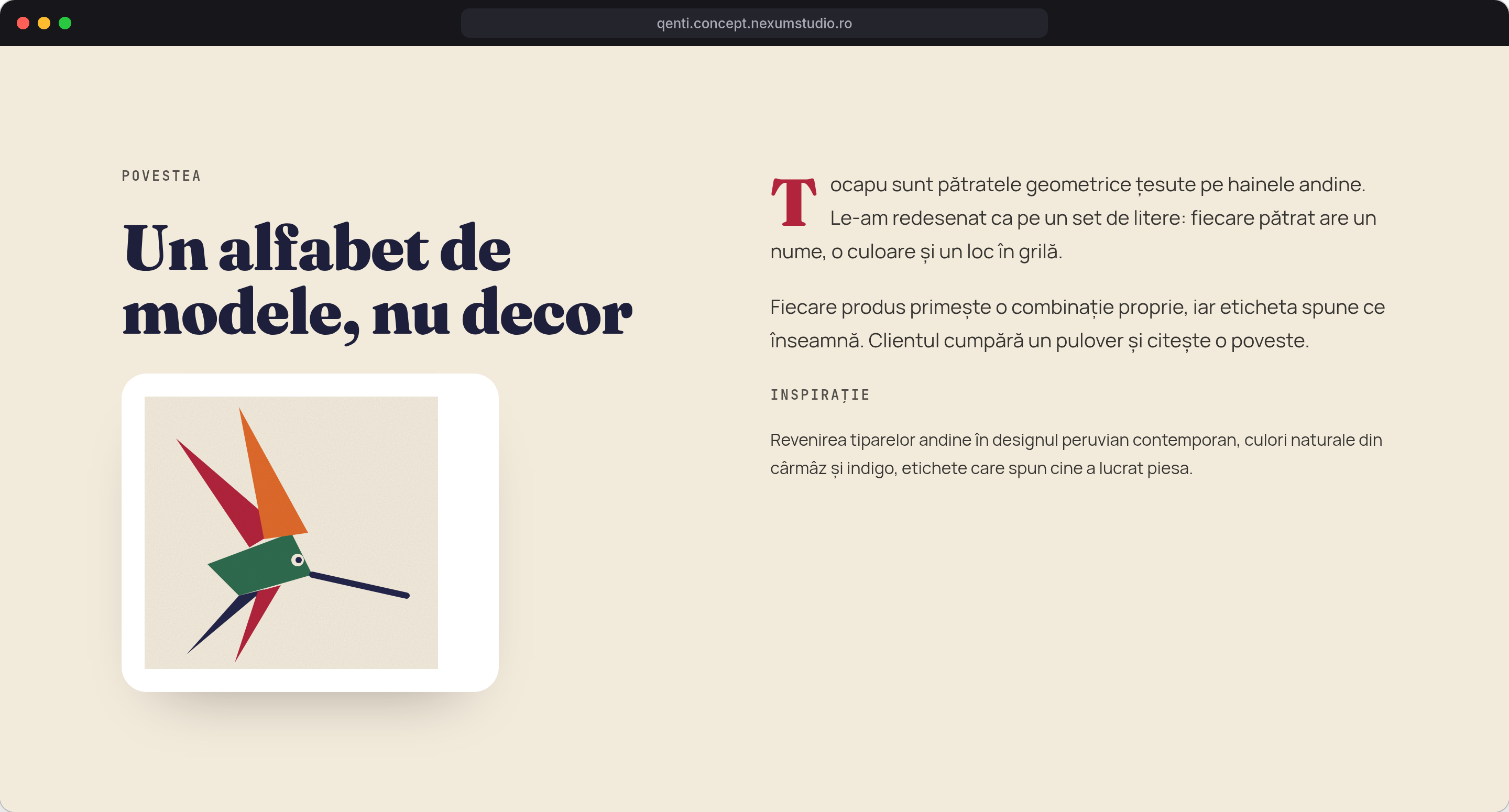 Q’ENTI: Povestea, desktop