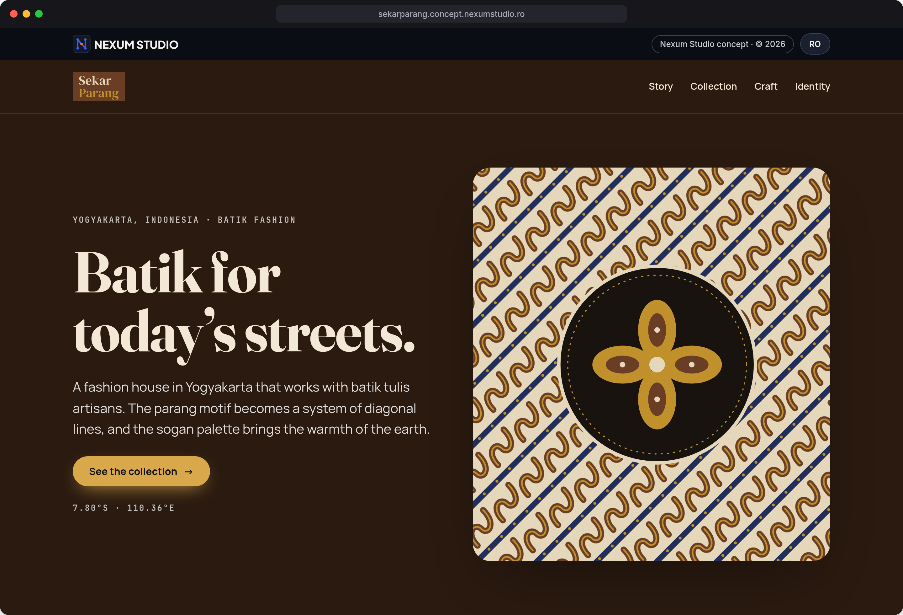 SEKAR PARANG: First fold, desktop